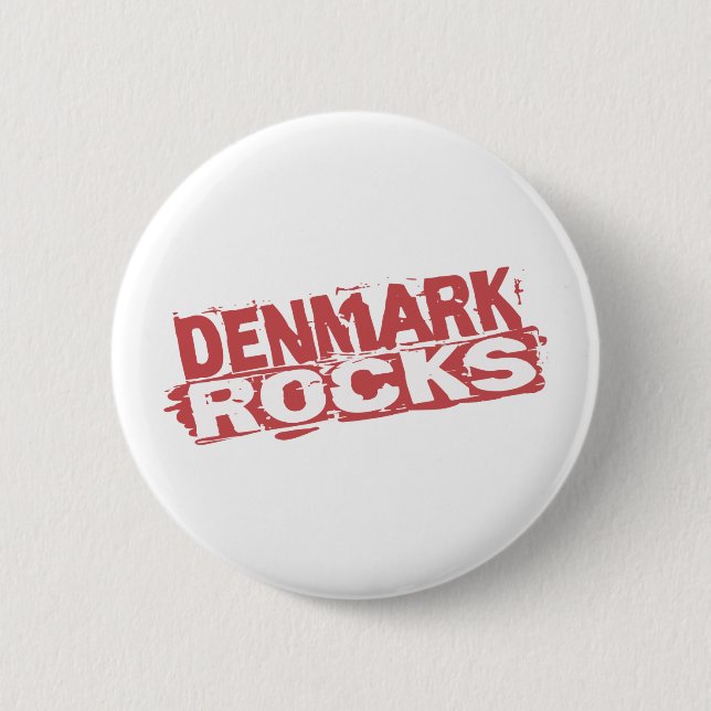 Denmark Rocks 2 Inch Round Button (Front)