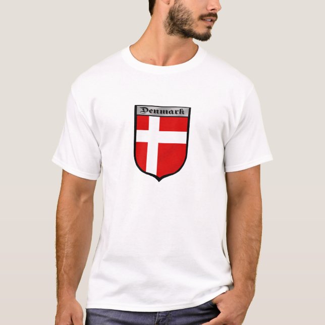 Denmark shield Danish badge emblem gifts T-Shirt (Front)