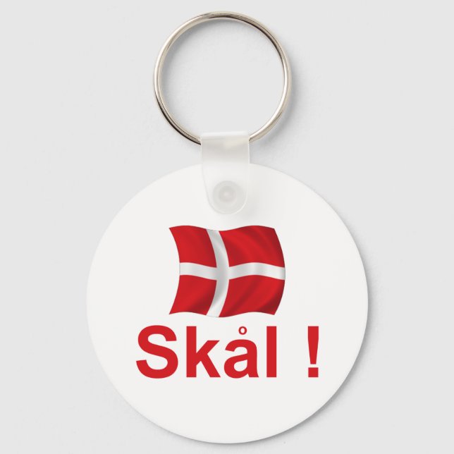 Denmark Skal! Keychain (Front)