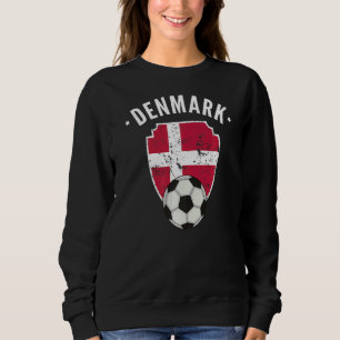 Denmark Soccer Denmark Flag Football Danish Pride Sweatshirt