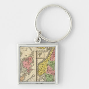 Denmark, Sweden, and Norway Keychain