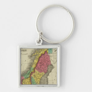 Denmark, Sweden, And Norway Keychain