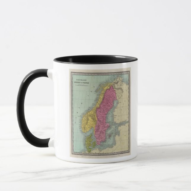 Denmark Sweden and Norway Mug (Left)