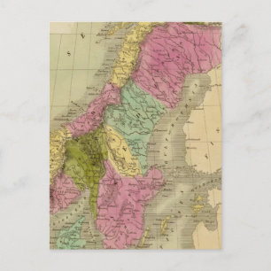 Denmark, Sweden and Norway Postcard