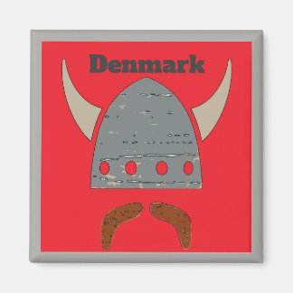 Denmark, Viking Head Magnet