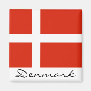 Denmark with Dannebrog Magnet