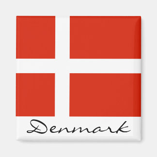 Denmark with Dannebrog Magnet