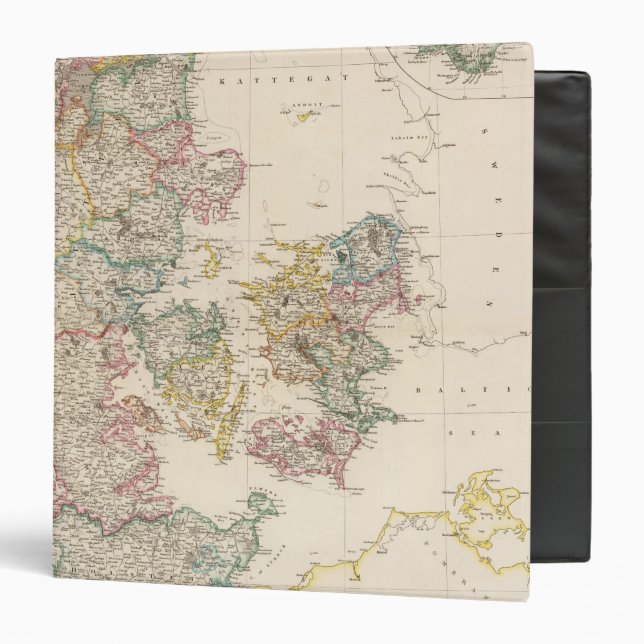Denmark with inset map of Iceland Binder (Front/Inside)