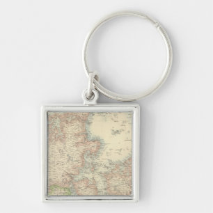 Denmark with Schleswig and Holstein Keychain