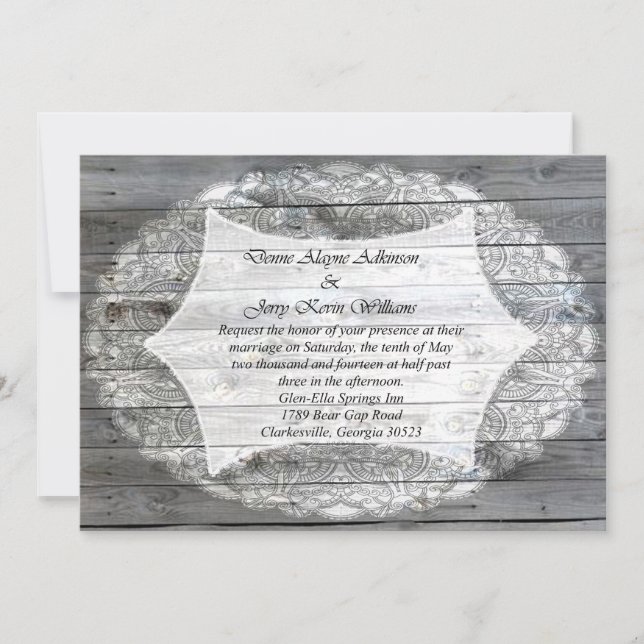 Denne Adkinson Kevin Williams Invitation (Devant)