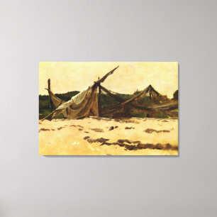 Dennis Miller Bunker's Nets and Sails Drying Canvas Print