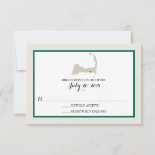 Dennis Port Cape Cod avec coeur   Mariage RSVP
