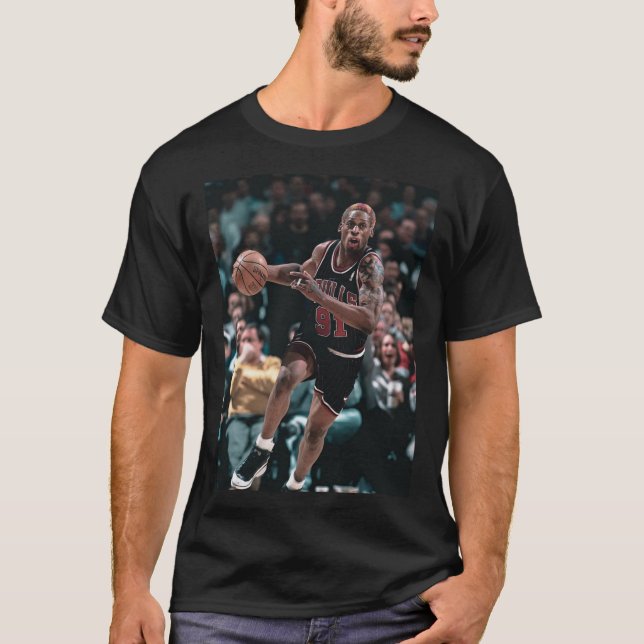 dennis rodman bulls the worm defensive great fan a T-Shirt (Front)