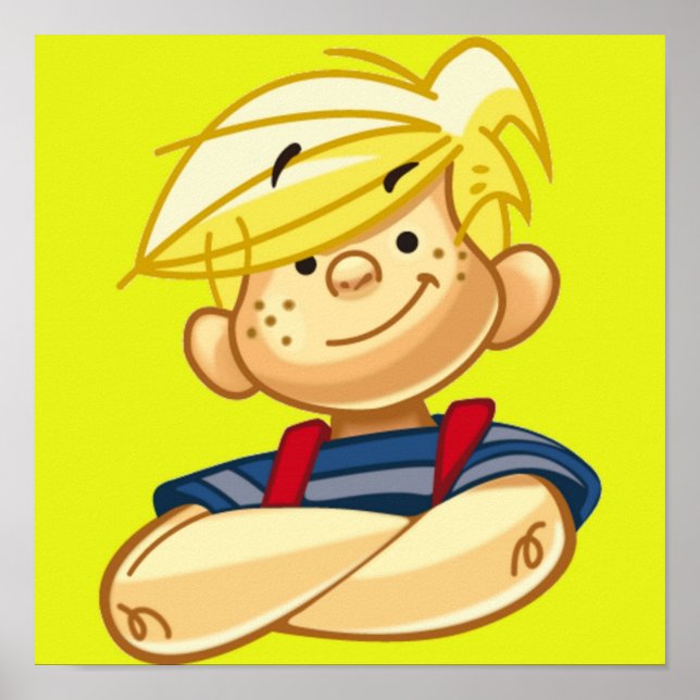 Dennis The Menace Cartoon Poster (Front)