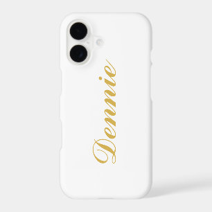Dennis Typography Gold Script Personalized Gift