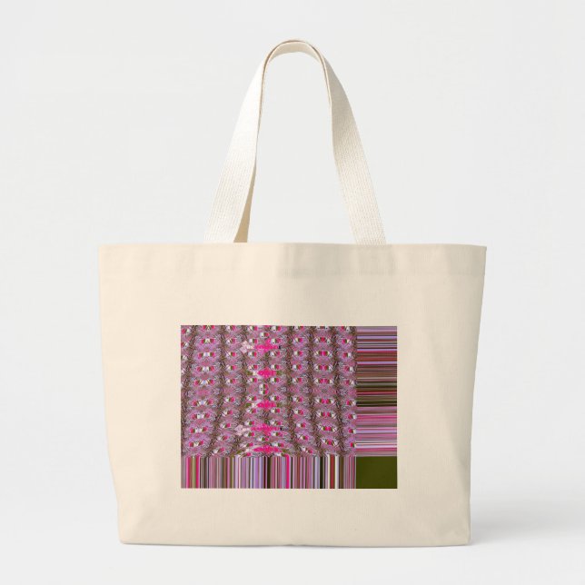 Dense and Intricate Abstract Pattern Art Print Large Tote Bag (Front)