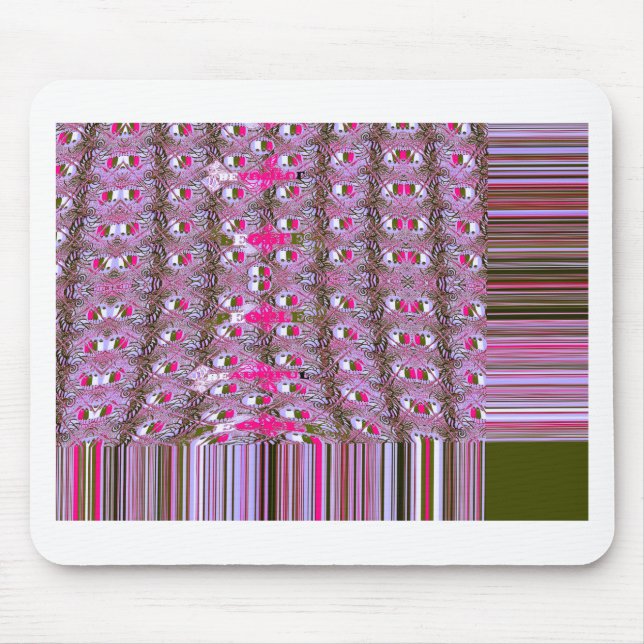Dense and Intricate Abstract Pattern Art Print Mouse Pad (Front)