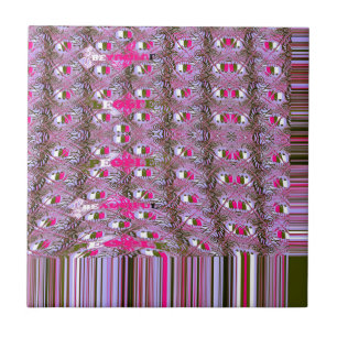 Dense and Intricate Abstract Pattern Art Print Tile