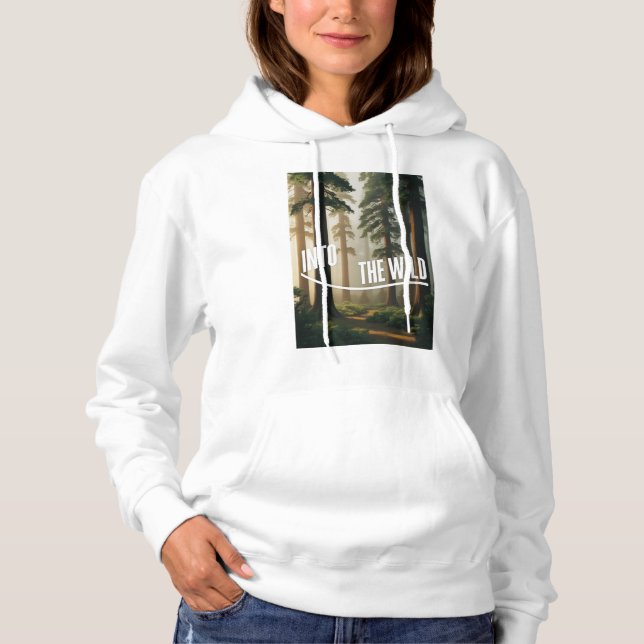 dense pine forest  hoodie (Front)