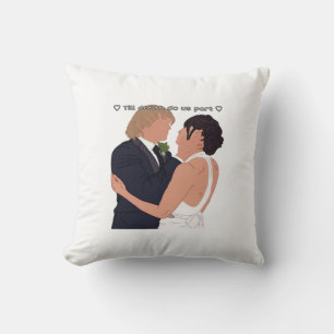 Densi – Till Death Do Us Part Parody Edition Throw Pillow