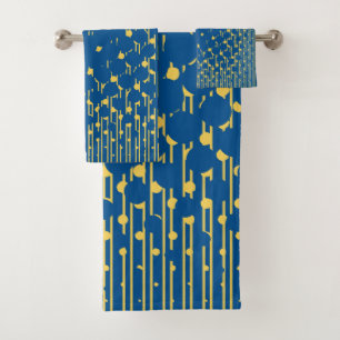 Density in Blue and Yellow - Towel Set