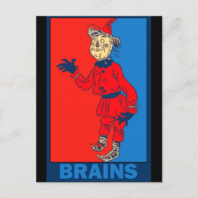 Denslow's Wizard of Oz: Brains Postcard (Front)