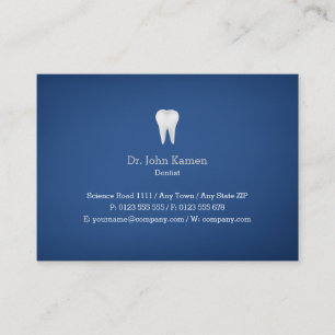 Dental Appointment Card Blue Dentist