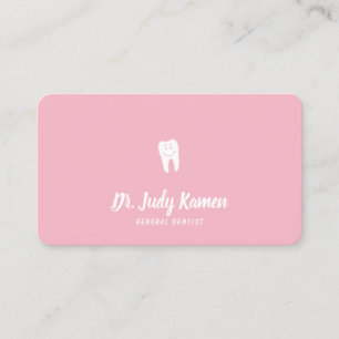 Dental Appointment Card Dentist Pale Pink