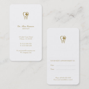 Dental Appointment Card Pink Dentist