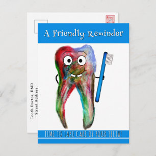 Dental Appointment Reminder Postcard
