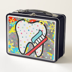 Dental Arts Metal Lunch Box