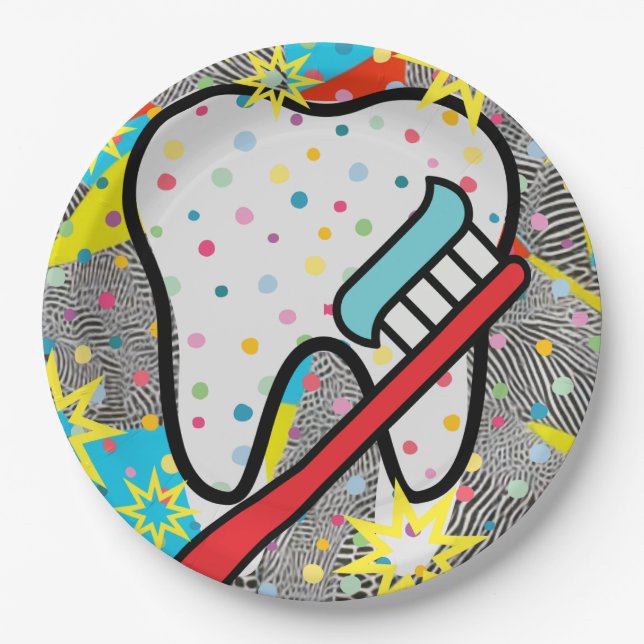 Dental Arts Paper Plate (Front)