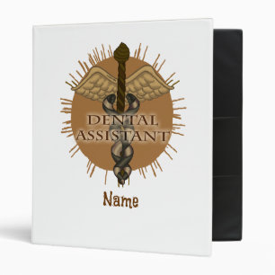 Dental Assistant Caduceus Binder