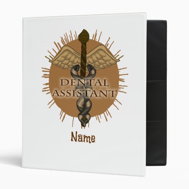 Dental Assistant Caduceus Binder (Front/Inside)