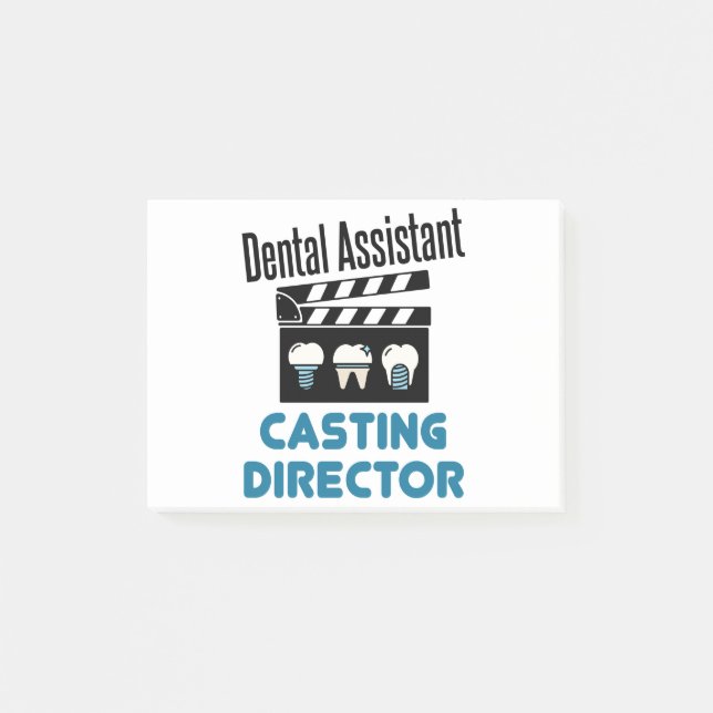 Dental Assistant Casting Director Post-it Notes (Front)