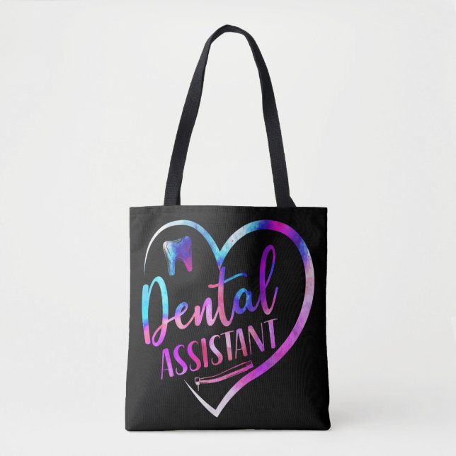 Dental Assistant Dental Dental Assistant Heart Tote Bag (Front)
