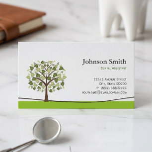 Dental Assistant - Elegant Wish Tree Business Card