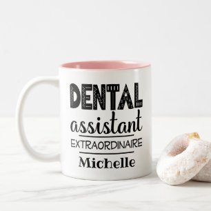 Dental Assistant Personalized Two-Tone Coffee Mug