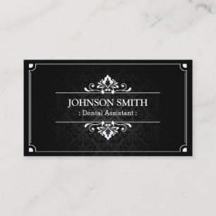 Dental Assistant - Shadow of Damask Business Card