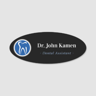 Dental Assistant   Teeth Logo Name Tag