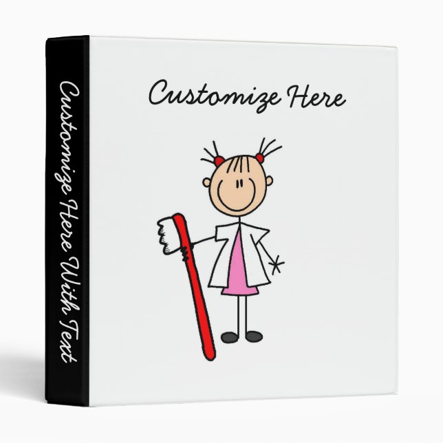 Dental Assistant With Toothbrush Binder (Front/Spine)