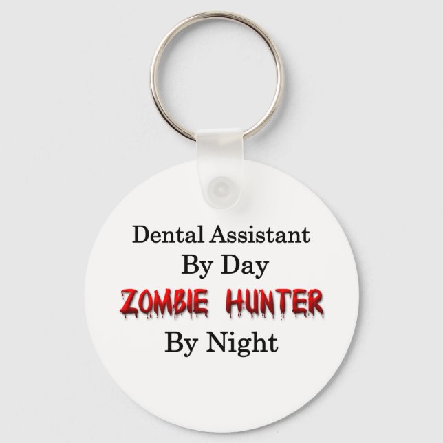 Dental Assistant/Zombie Hunter Keychain (Front)