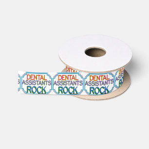 Dental Assistants Rock Satin Ribbon