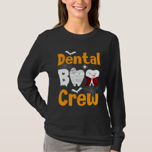 Dental Boo Crew Halloween Funny Dentist Assistant T-Shirt