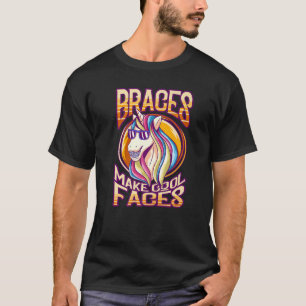 Dental Braces  For Kids Unicorn With Braces T-Shirt