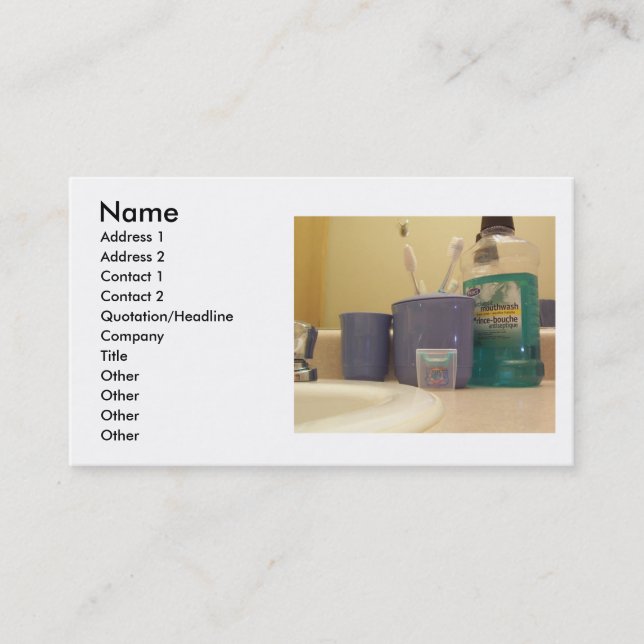 Dental Business card (Front)