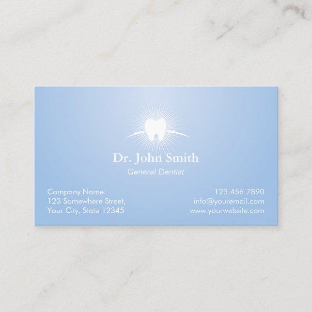 Dental Care Light Blue Dentist Appointment (Front)