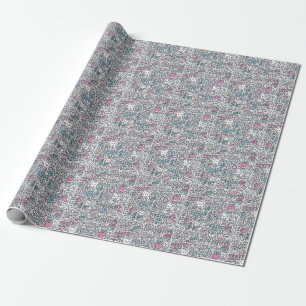 Dental Cartoon Pattern Wrapping Paper