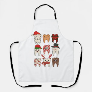 Dental Christmas Funny Dentist Holiday Apron