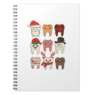 Dental Christmas Funny Dentist Holiday Notebook